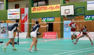 Mixed Jonas Geigenberger Carissa Turnern vom SV Fischbach gegen Neuhausen Badminton Bundesliga